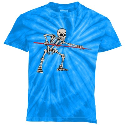 Billiard Kö Skeleton Halloween Fan Costume Snooker Outfit Gift Kids Tie-Dye T-Shirt