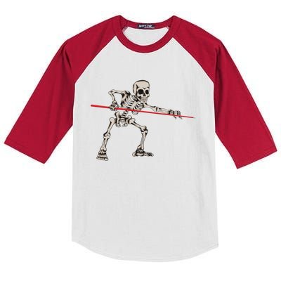 Billiard Kö Skeleton Halloween Fan Costume Snooker Outfit Gift Kids Colorblock Raglan Jersey