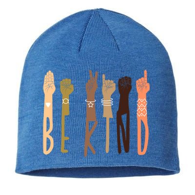 Be Kind Sign Language Asl Teachers Interpreter Funny Funny Gift Cool Gift Sustainable Beanie