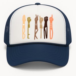 Be Kind Sign Language Asl Teachers Interpreter Funny Funny Gift Cool Gift Trucker Hat