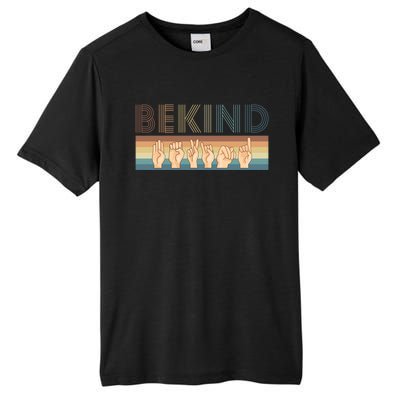 Be Kind Sign Language Deaf Cute Gift Tall Fusion ChromaSoft Performance T-Shirt