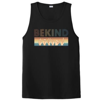 Be Kind Sign Language Deaf Cute Gift PosiCharge Competitor Tank