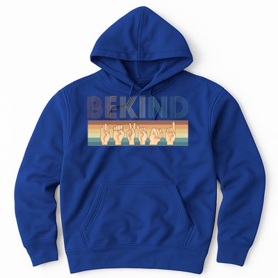 Be Kind Sign Language Deaf Cute Gift Hoodie