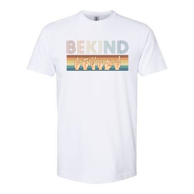 Be Kind Sign Language Deaf Cute Gift Softstyle CVC T-Shirt