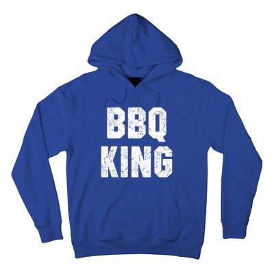 Bbq King Smoker Meat Dad Joke Grilling Funny Grill Gift Cool Gift Hoodie