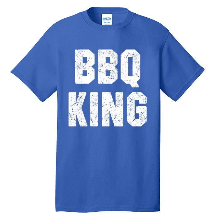 Bbq King Smoker Meat Dad Joke Grilling Funny Grill Gift Cool Gift Tall T-Shirt