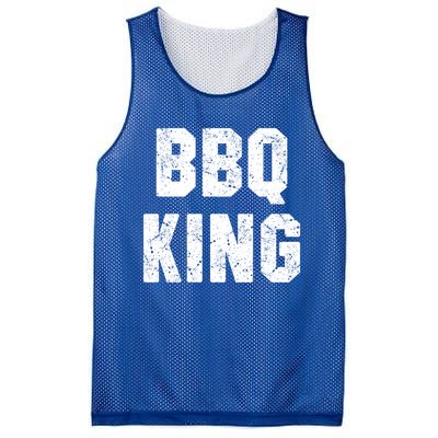 Bbq King Smoker Meat Dad Joke Grilling Funny Grill Gift Cool Gift Mesh Reversible Basketball Jersey Tank