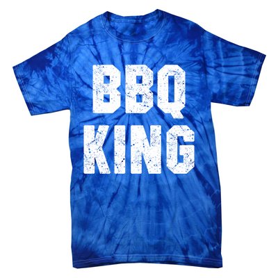 Bbq King Smoker Meat Dad Joke Grilling Funny Grill Gift Cool Gift Tie-Dye T-Shirt