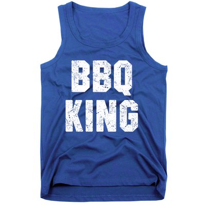 Bbq King Smoker Meat Dad Joke Grilling Funny Grill Gift Cool Gift Tank Top