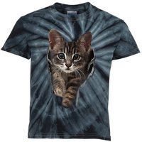 Brown Kitten Staring Cute TShirt Cats Gift Kids Tie-Dye T-Shirt