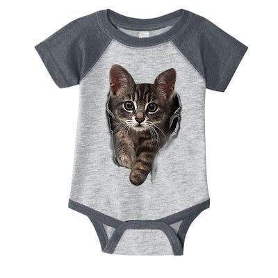Brown Kitten Staring Cute TShirt Cats Gift Infant Baby Jersey Bodysuit