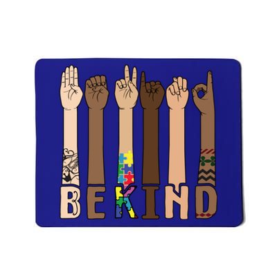 Be Kind Sign Language Hand Talking Teachers Interpreter Asl Cool Gift Mousepad