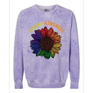 Be Kind Spread Kindness Colorblast Crewneck Sweatshirt