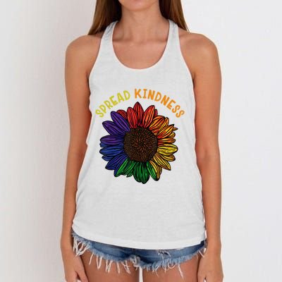 Be Kind Spread Kindness Women's Knotted Racerback Tank