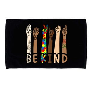 Be Kind Sign Language Hand Talking Teachers Interpreter Asl Gift Microfiber Hand Towel