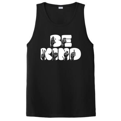 Be Kind Sign Language Hand Talking Teachers Interpreter Gift Great Gift PosiCharge Competitor Tank