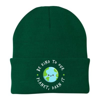 Be Kind To Our Planet Sustainable Meaningful Gift Knit Cap Winter Beanie