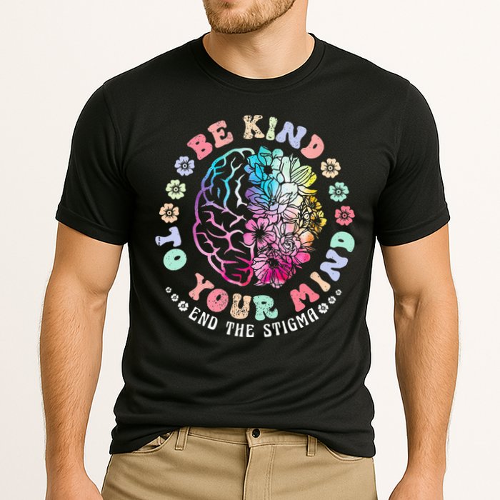 Be Kind To Your Mind End The Stigma Mental Health Awareness Cooling Performance Crew T-Shirt