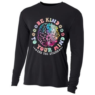 Be Kind To Your Mind End The Stigma Mental Health Awareness Cooling Performance Long Sleeve Crew