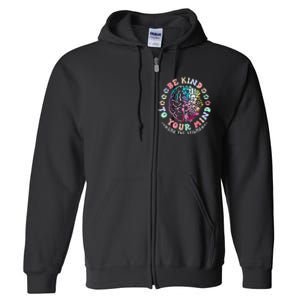 Be Kind To Your Mind End The Stigma Mental Health Awareness Full Zip Hoodie