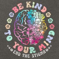 Be Kind To Your Mind End The Stigma Mental Health Awareness Cotton Canvas Backpack