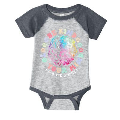Be Kind To Your Mind End The Stigma Mental Health Awareness Infant Baby Jersey Bodysuit