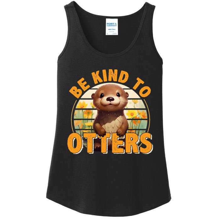 Be Kind To Otters Gift For OtterS Day Otter Lover Ladies Essential Tank