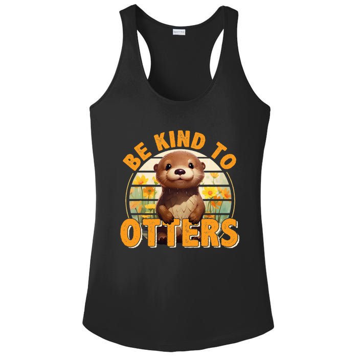 Be Kind To Otters Gift For OtterS Day Otter Lover Ladies PosiCharge Competitor Racerback Tank