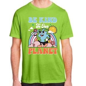 Be Kinds To Our Planet Cute Earth Day Rainbow Sun Cute Gift Adult ChromaSoft Performance T-Shirt