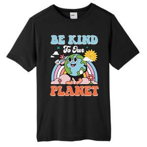 Be Kinds To Our Planet Cute Earth Day Rainbow Sun Cute Gift Tall Fusion ChromaSoft Performance T-Shirt