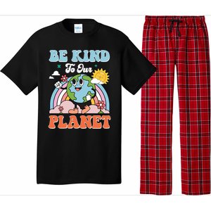 Be Kinds To Our Planet Cute Earth Day Rainbow Sun Cute Gift Pajama Set