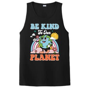 Be Kinds To Our Planet Cute Earth Day Rainbow Sun Cute Gift PosiCharge Competitor Tank