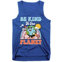 Be Kinds To Our Planet Cute Earth Day Rainbow Sun Cute Gift Tank Top