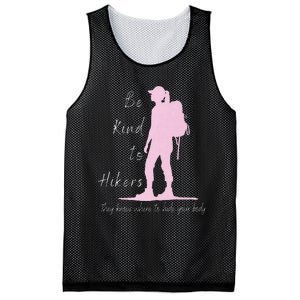 Be Kind To Hikers They Know Where To Hide Funny Sarcasm Premium Mesh Reversible Basketball Jersey Tank