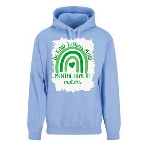 Be Kind To Your Mind,Mental Health Matters, Autism Awareness Unisex Surf Hoodie