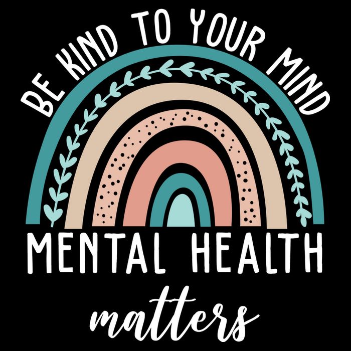 Be Kind To Your Mind Mental Health Matters Rainbow Hoodie
