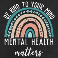 Be Kind To Your Mind Mental Health Matters Rainbow 11oz C Handle Ceramic Mug
