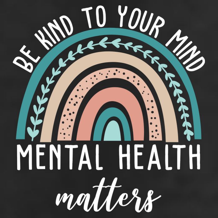 Be Kind To Your Mind Mental Health Matters Rainbow 11oz C Handle Ceramic Mug