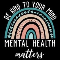 Be Kind To Your Mind Mental Health Matters Rainbow 16 in Basic Backpack