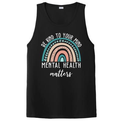 Be Kind To Your Mind Mental Health Matters Rainbow PosiCharge Competitor Tank