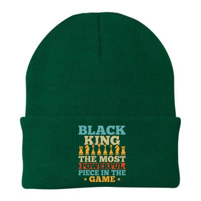 Black King The Most Powerful Piece in The Game Knit Cap Winter Beanie