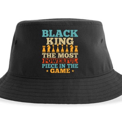 Black King The Most Powerful Piece in The Game Sustainable Bucket Hat