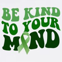 Be Kind To Your Mind Mental Health Awareness Ribbon 11oz C Handle Ceramic Mug