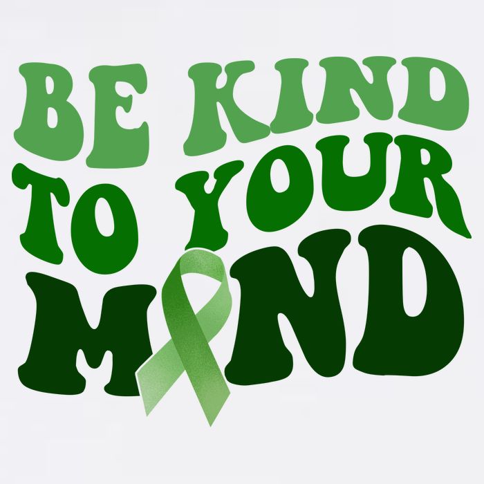 Be Kind To Your Mind Mental Health Awareness Ribbon 11oz C Handle Ceramic Mug