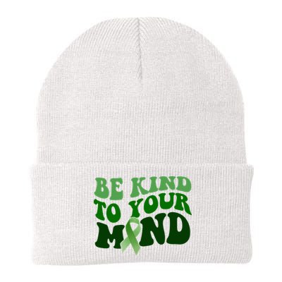 Be Kind To Your Mind Mental Health Awareness Ribbon Beanie