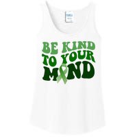 Be Kind To Your Mind Mental Health Awareness Ribbon Ladies Essential Tank