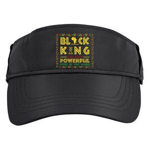 Black King The Most Powerful Piece In Game Black History Day Adult Drive Performance Visor