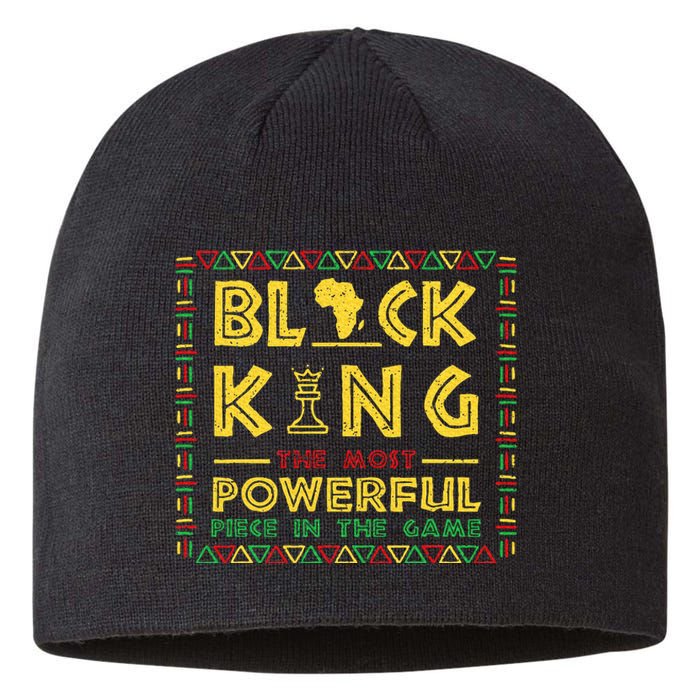 Black King The Most Powerful Piece In Game Black History Day Sustainable Beanie