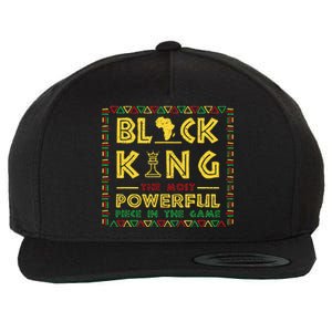 Black King The Most Powerful Piece In Game Black History Day Wool Snapback Cap