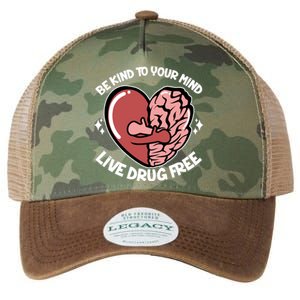 Be Kind To Your Mind Live Drug Free Legacy Tie Dye Trucker Hat